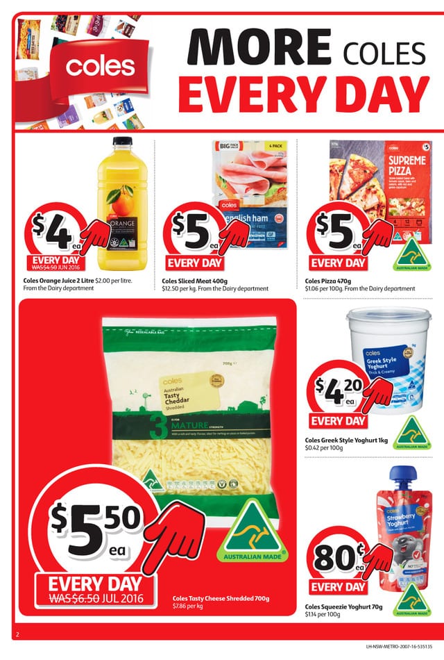 Coles Catalogue Every Day Prices