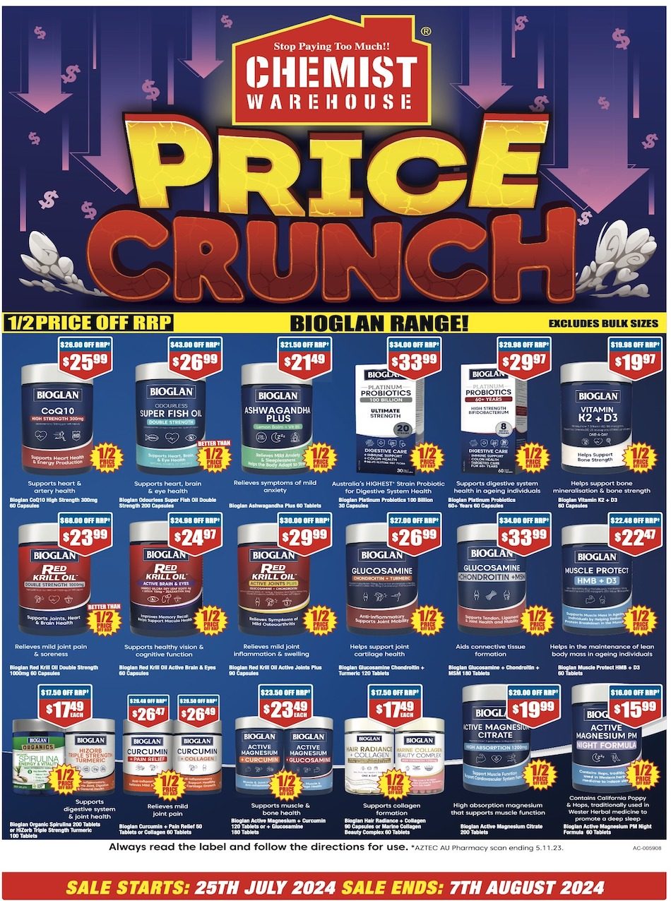 Chemist Warehouse Catalogue 25 Jul 7 Aug 2024 Catalogue AU