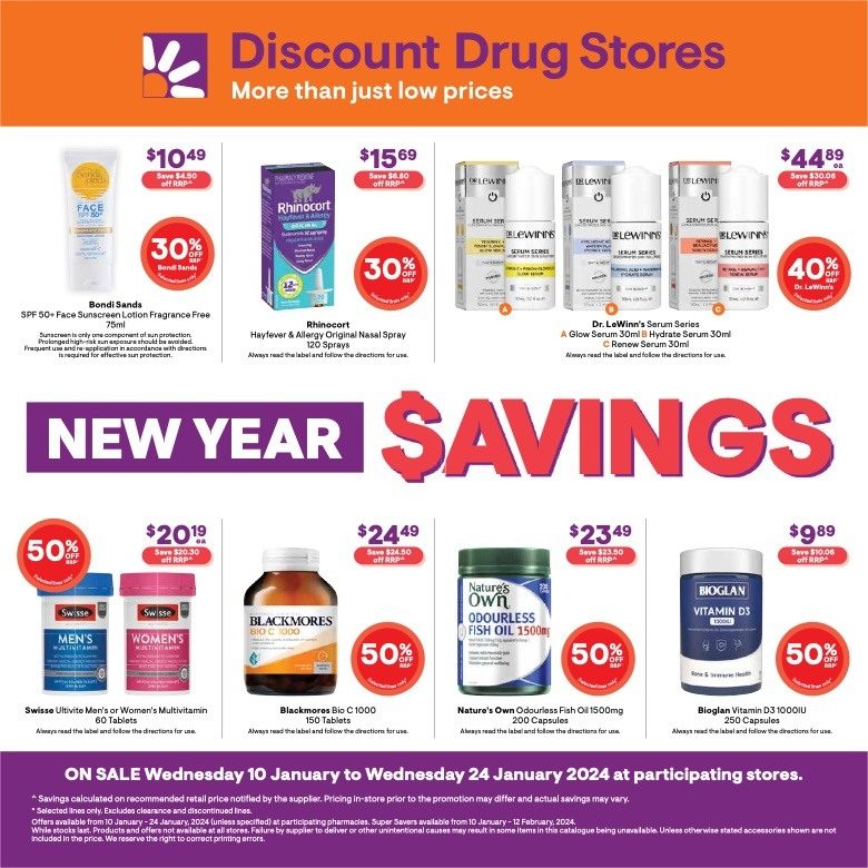 Discount Drug Store Catalogue 10 24 Jan 2024 Catalogue AU