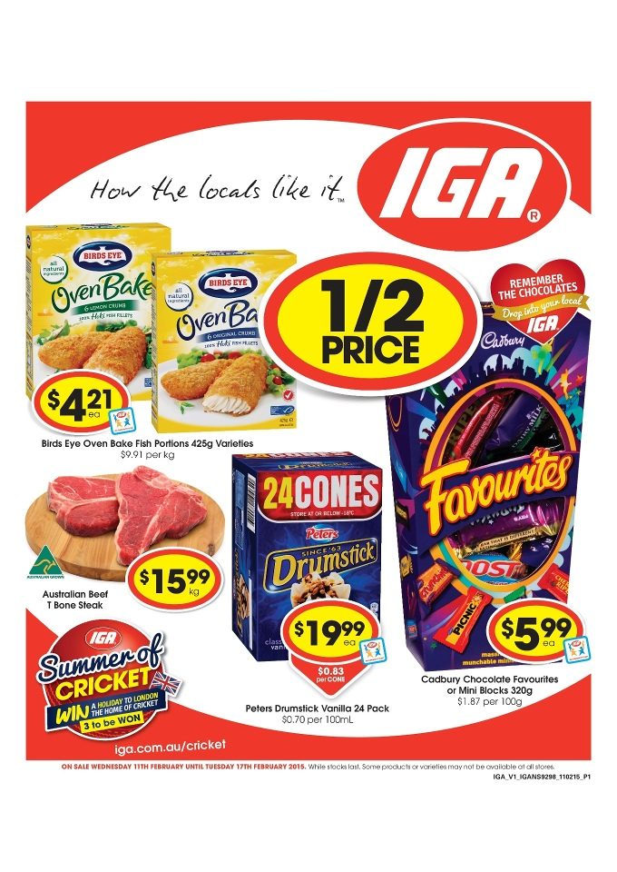 Iga Catalogue February Grocery Discounts 2015 Catalogue AU