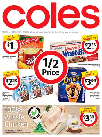 Coles Catalogue Half Prices 8th April - Catalogue AU