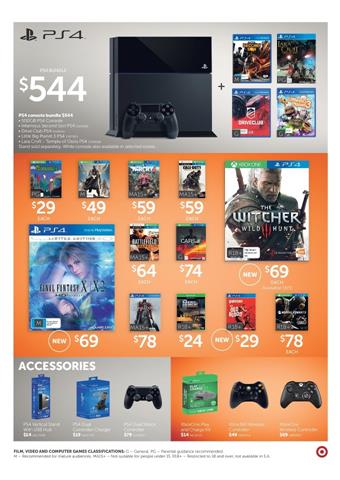 Target Game Consoles Catalogue 14 May 2015 and Toy Brands - Catalogue AU