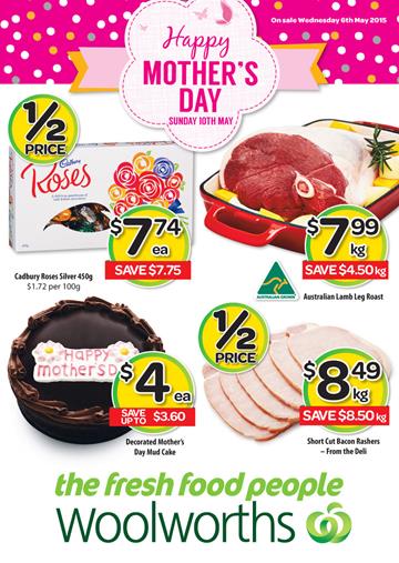 Woolworths Mothers Day Gifts Catalogue 6th May 2015 - Catalogue AU