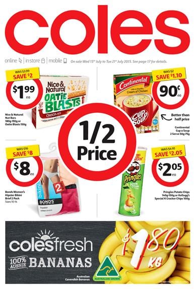 Coles Catalogue Specials 15 July 2015