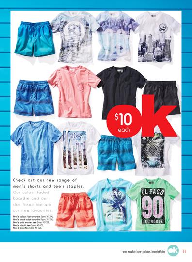 Kmart Catalogue Mens Shorts and T-Shirts 13 Oct - Catalogue AU