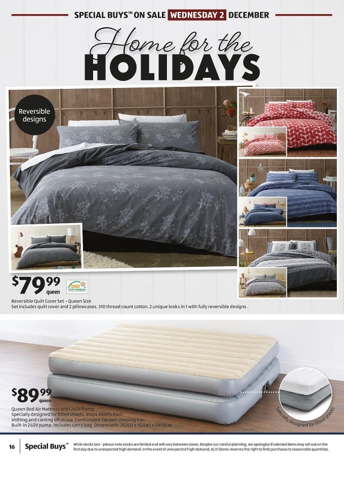 ALDI Catalogue Bedroom Specials 2 5 Nov 2015