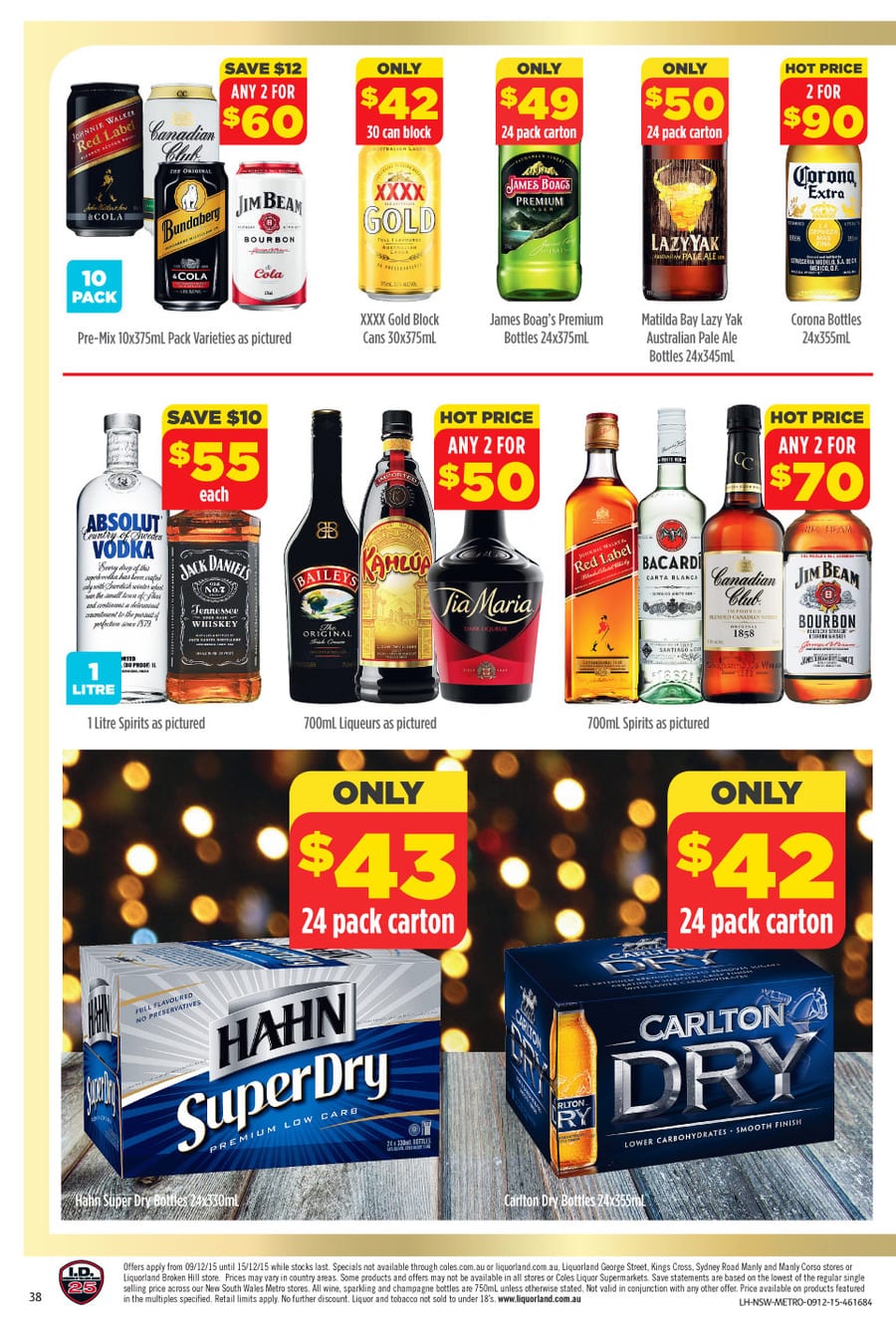 Coles Alcohol Specials Catalogue 9 15 Dec 2015 Catalogue AU