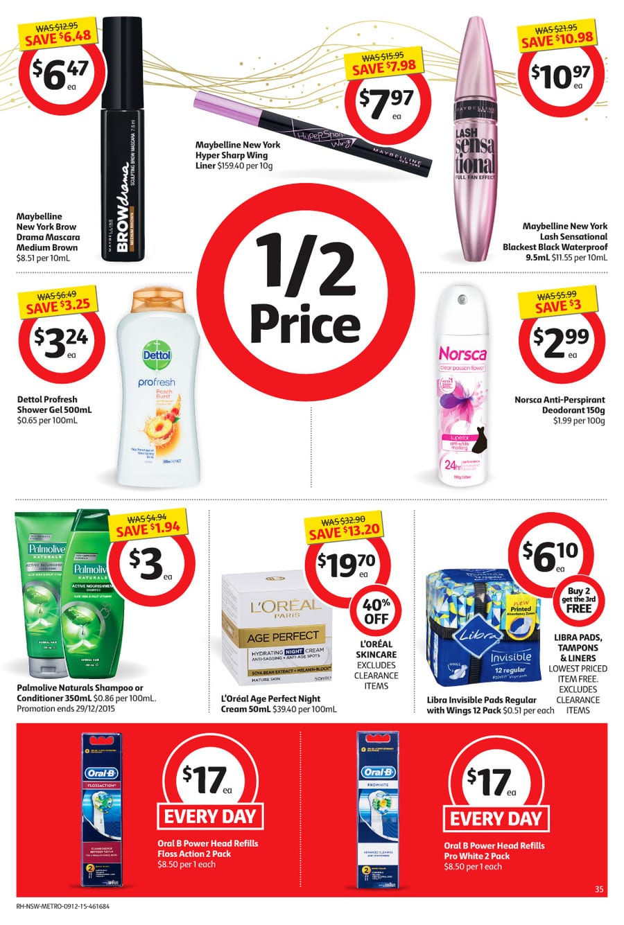Coles Cosmetic Specials Catalogue 9 15 Dec 2015 Catalogue AU