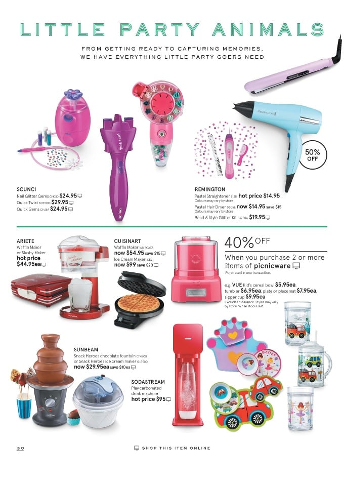 Myer Kids Party Catalogue 1 - 24 Dec 2015 - Catalogue AU