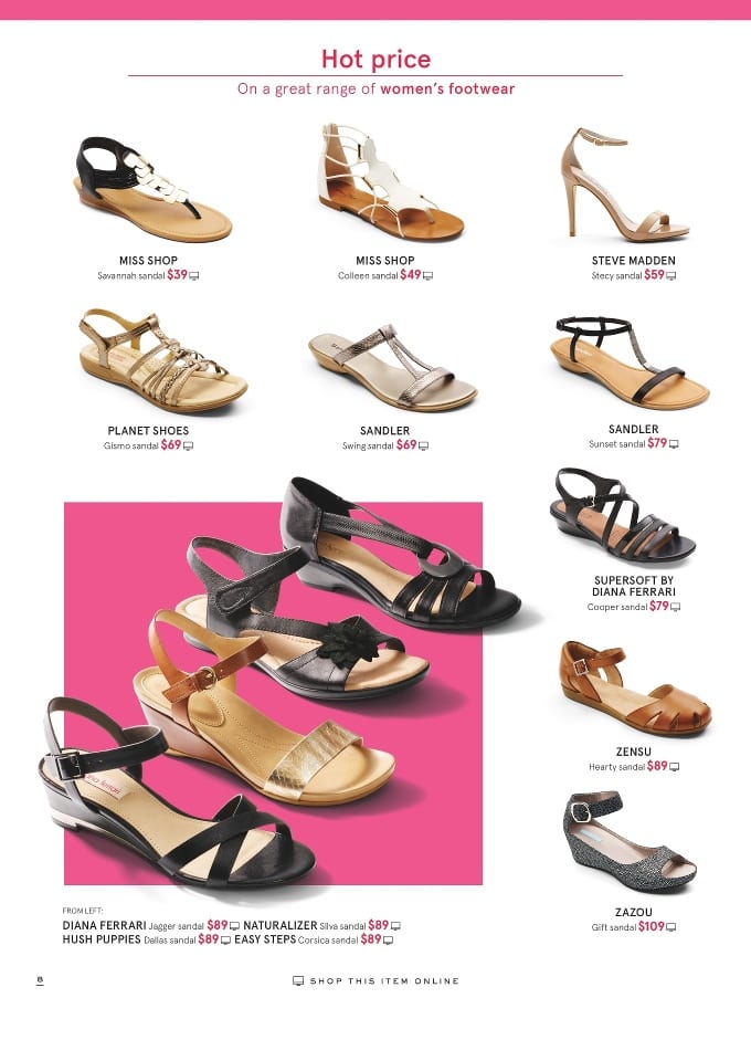 Myer Shoe Fashion Catalogue 25 31 Dec 2015 Catalogue AU