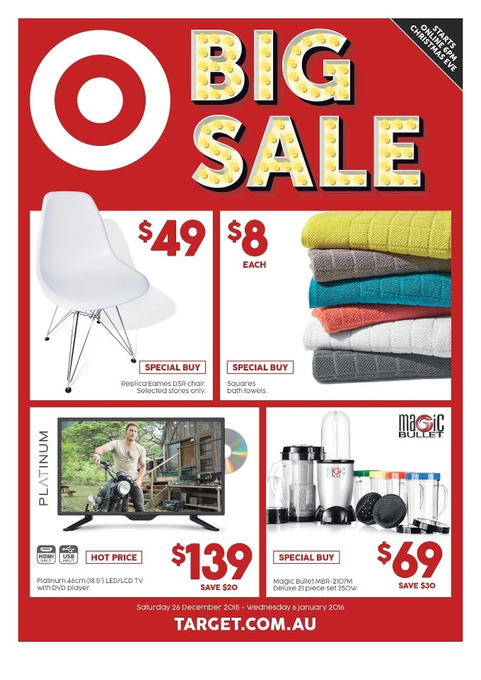 Target Big Sale Catalogue 24 30 Dec 2015 Catalogue AU