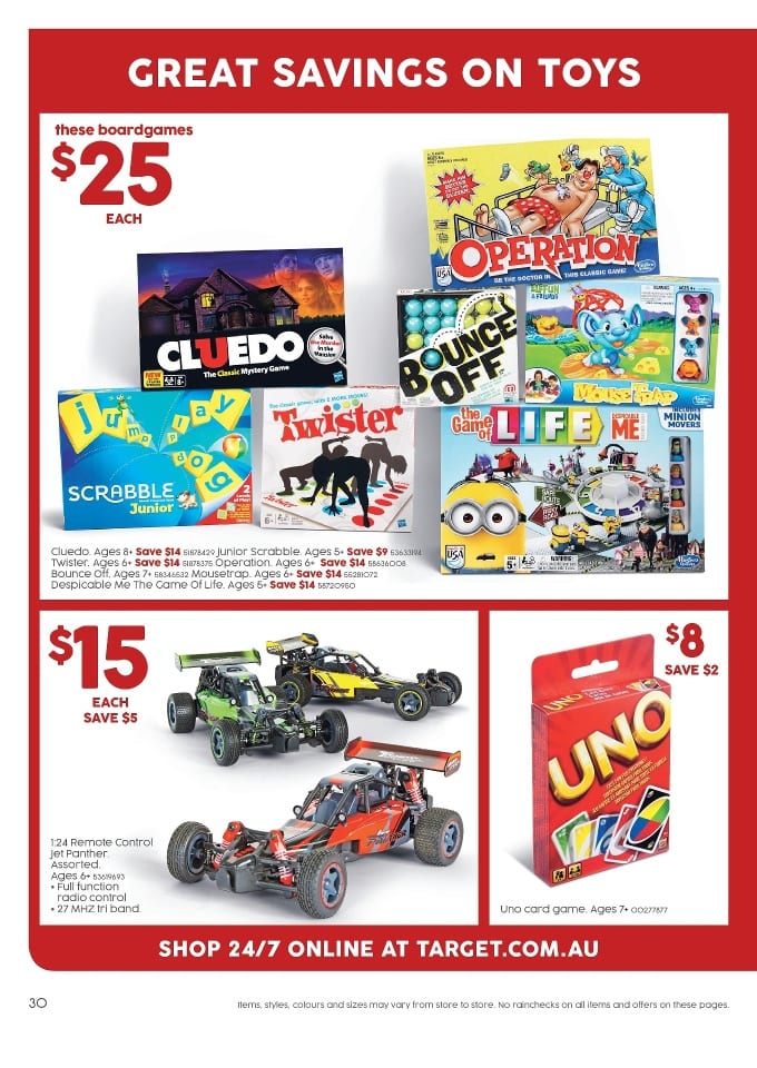 Target Christmas Toy Selling Catalogue 26 6 Jan 2016 Catalogue AU