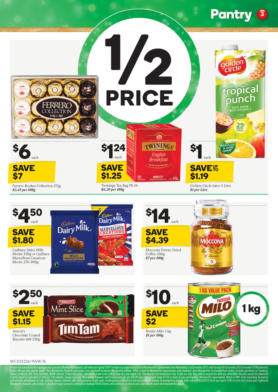 Woolworths Catalogue Coffee Specials 2 8 Dec 2015 Catalogue AU