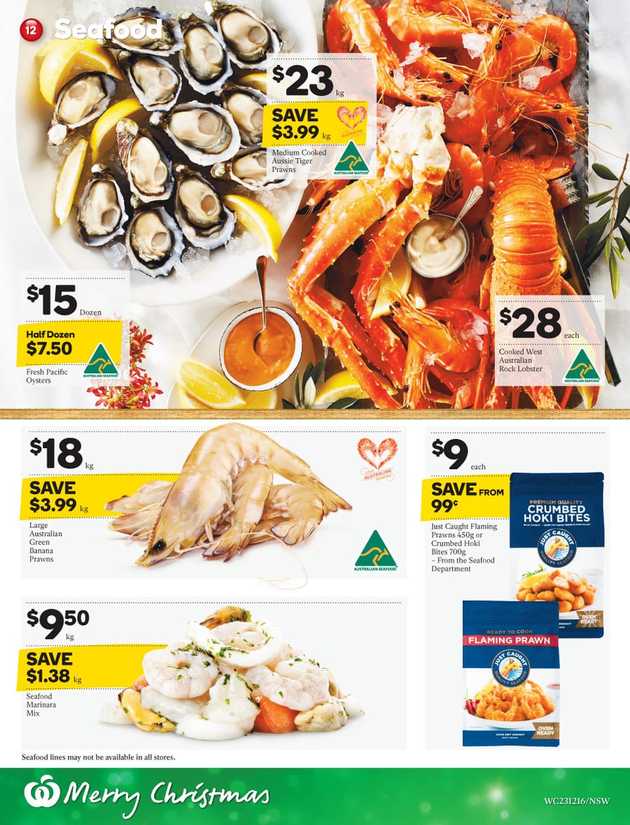 Woolworths Seafood Catalogue 23 29 Dec 2015 Catalogue AU