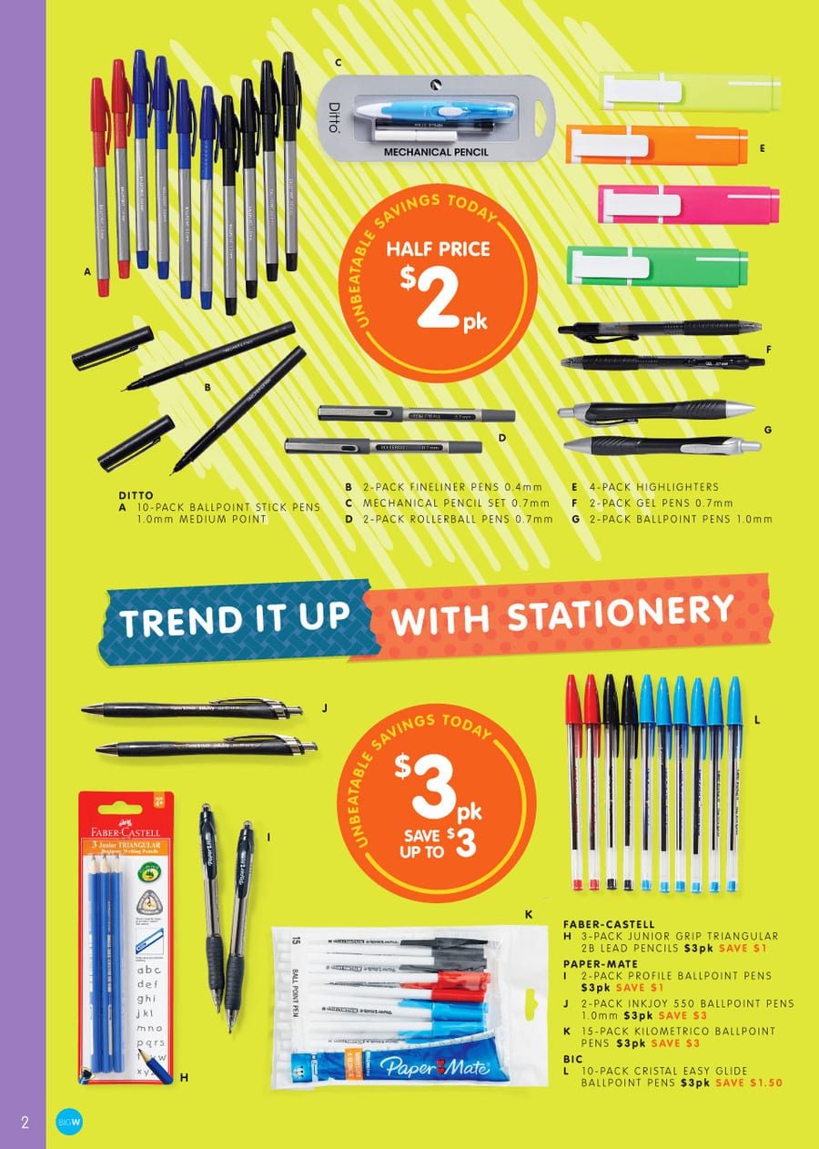 Big W Stationery Specials Catalogue 20 27 Jan 2016 Catalogue AU