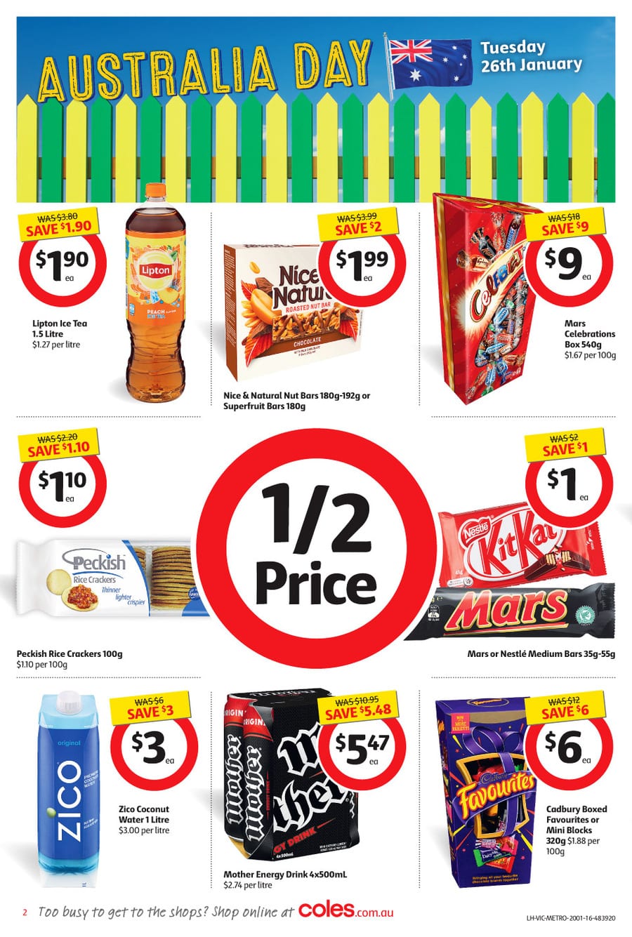 Coles Australia Day Catalogue 20 26 Jan 2016 Catalogue AU