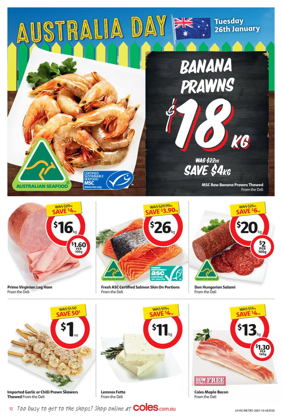 Coles Seafood Sale Catalogue 20 27 Jan 2016 Catalogue AU