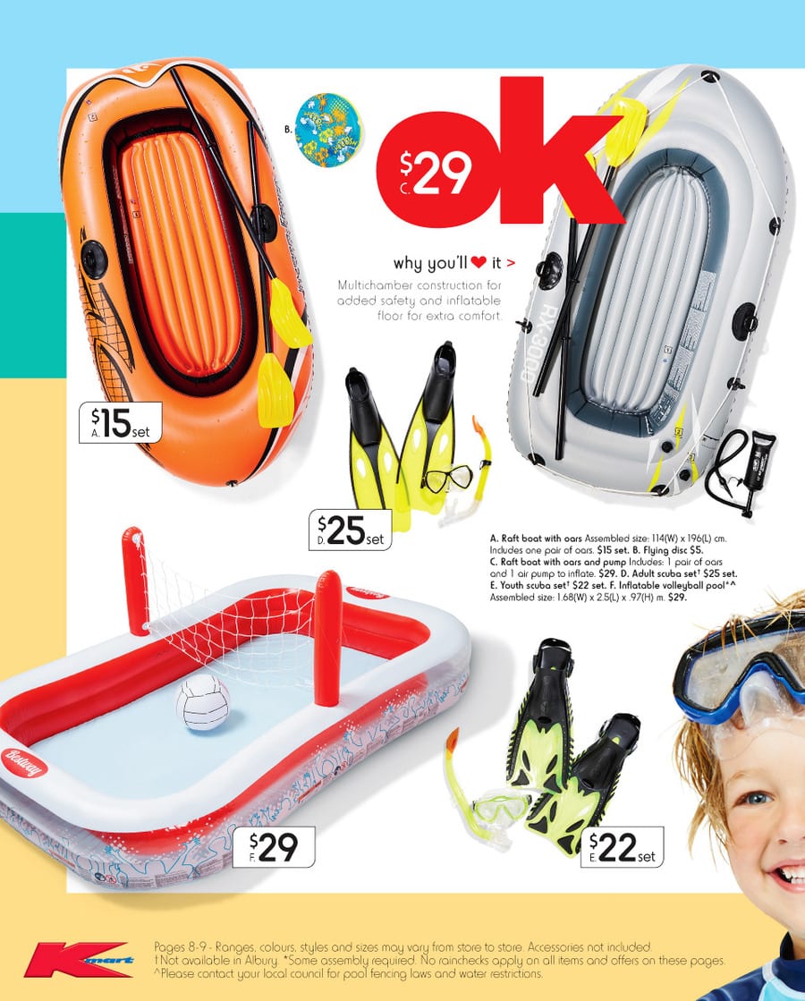Kmart Raft Boot Catalogue Jan 2016