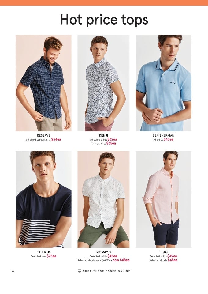 Myer Men Clothing Catalogue 15 26 Jan 2016 Catalogue AU