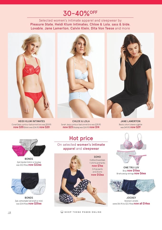 Myer Sleepwear Sales Catalogue 10 24 Jan 2016 Catalogue AU