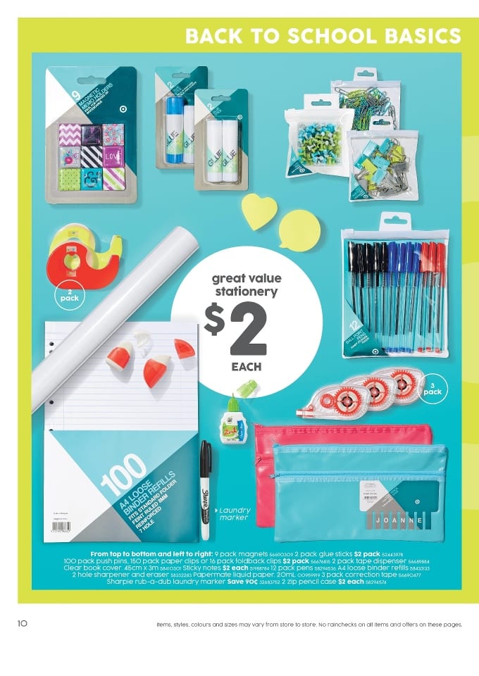 Target Stationary Needs Catalogue 21 27 Jan 2016 Catalogue AU