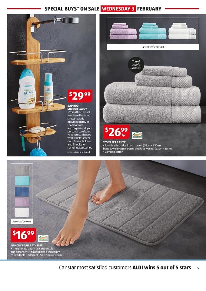 ALDI Bathroom Specials Catalogue 3 9 Feb 2016 Catalogue AU