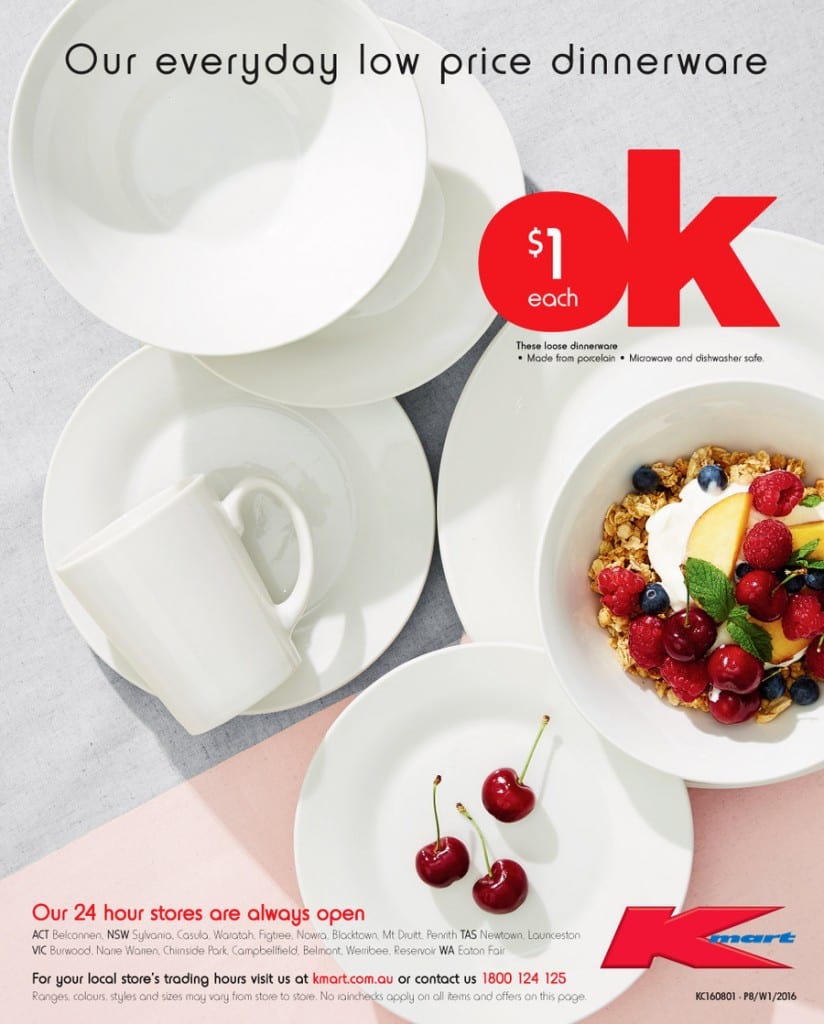 Kmart Dinnerware Catalogue 1 20 Feb 2016