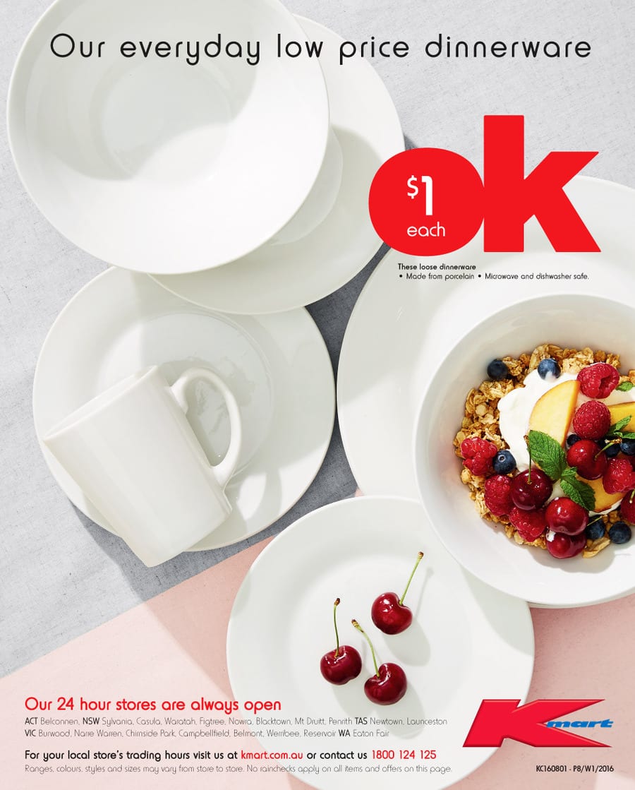 Kmart Dinnerware Catalogue 1 20 Feb 2016