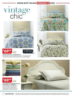 ALDI Catalogue Sheet Set Review Apr 2016 - Catalogue AU