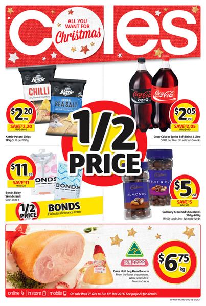 Coles Catalogue Christmas Food 7 - 13 December 2016 - Catalogue AU