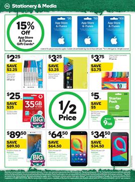 Woolworths Catalogue iTunes Gift Cards July 2018 - Catalogue AU