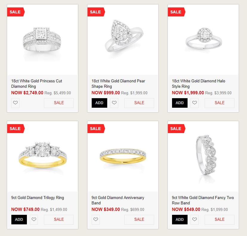 Angus&Coote Rings Sale Catalogue Jun 2019 Gold Diamond, Anniversary