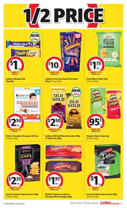 Coles Catalogue Snacks 17 - 23 Jun 2020 - Catalogue AU