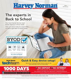 Harvey Norman Catalogue Back To School Jan 2022