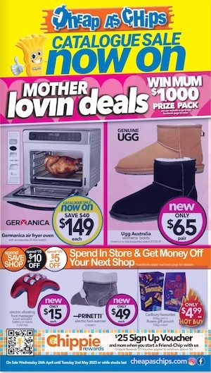 Cheap As Chips Catalogue Mother's Day 2023