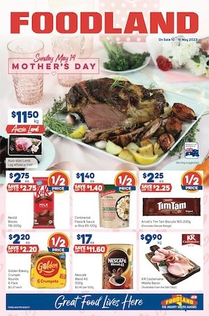 Foodland Catalogue Mother's Day 10 - 16 May 2023