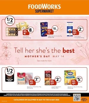 Foodworks Catalogue Mother's Day Deals 2023