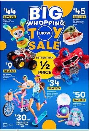 Big W Toy Sale 13 - 27 Jun 2023