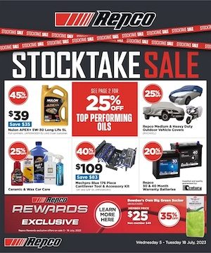 Repco Stocktake Sale 5 - 18 Jul 2023