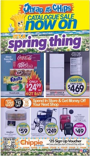 Cheap as Chips Spring Sale Sep 2023