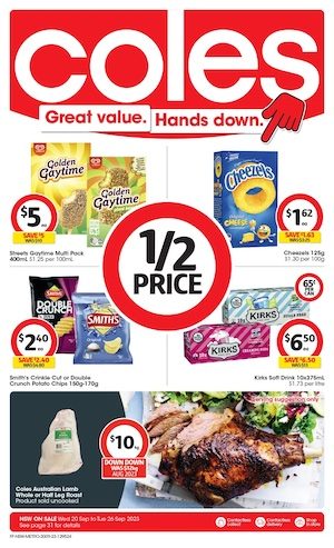 Coles Catalogue Half-Price 20 - 26 Sep 2023