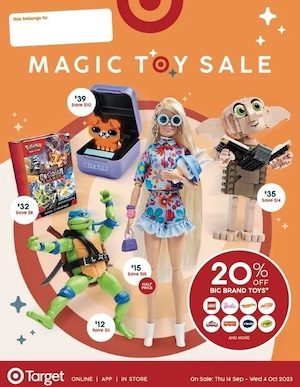 Target Catalogue Toy Sale 14 Sep - 4 Oct 2023