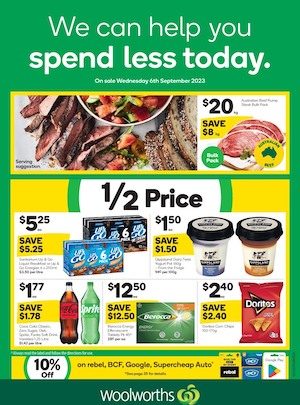 Woolworths Catalogue Half-Price 6 - 12 Sep 2023