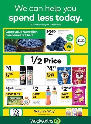 Woolworths Catalogue Half-Price 11 - 17 Oct 2023