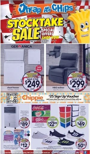 Cheap as Chips Catalogue Clearance 10 - 16 Jan 2024