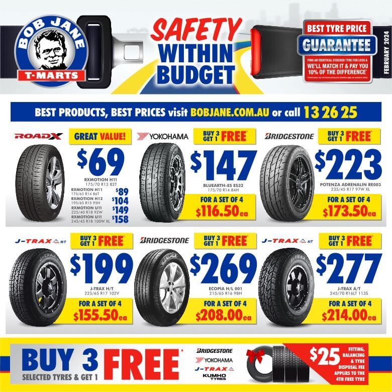 Bob Jane Catalogue & Tyre Sale - Catalogue AU