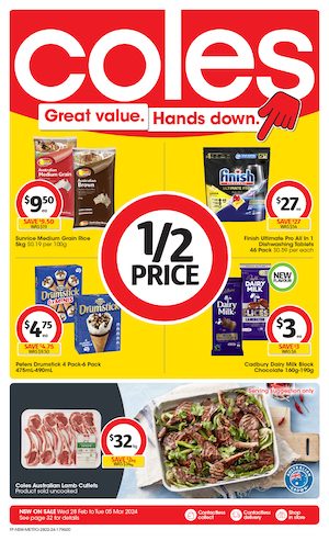 Coles Catalogue Half-Price Specials 28 Feb - 5 Mar 2024