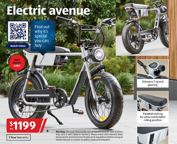 ALDI Catalogue Electric Bike Special Buys 6 Apr 2024