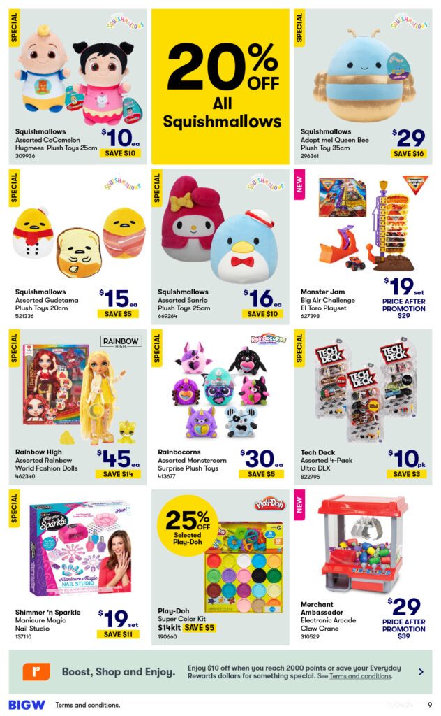 Big W Toy Sale Specials April 2024