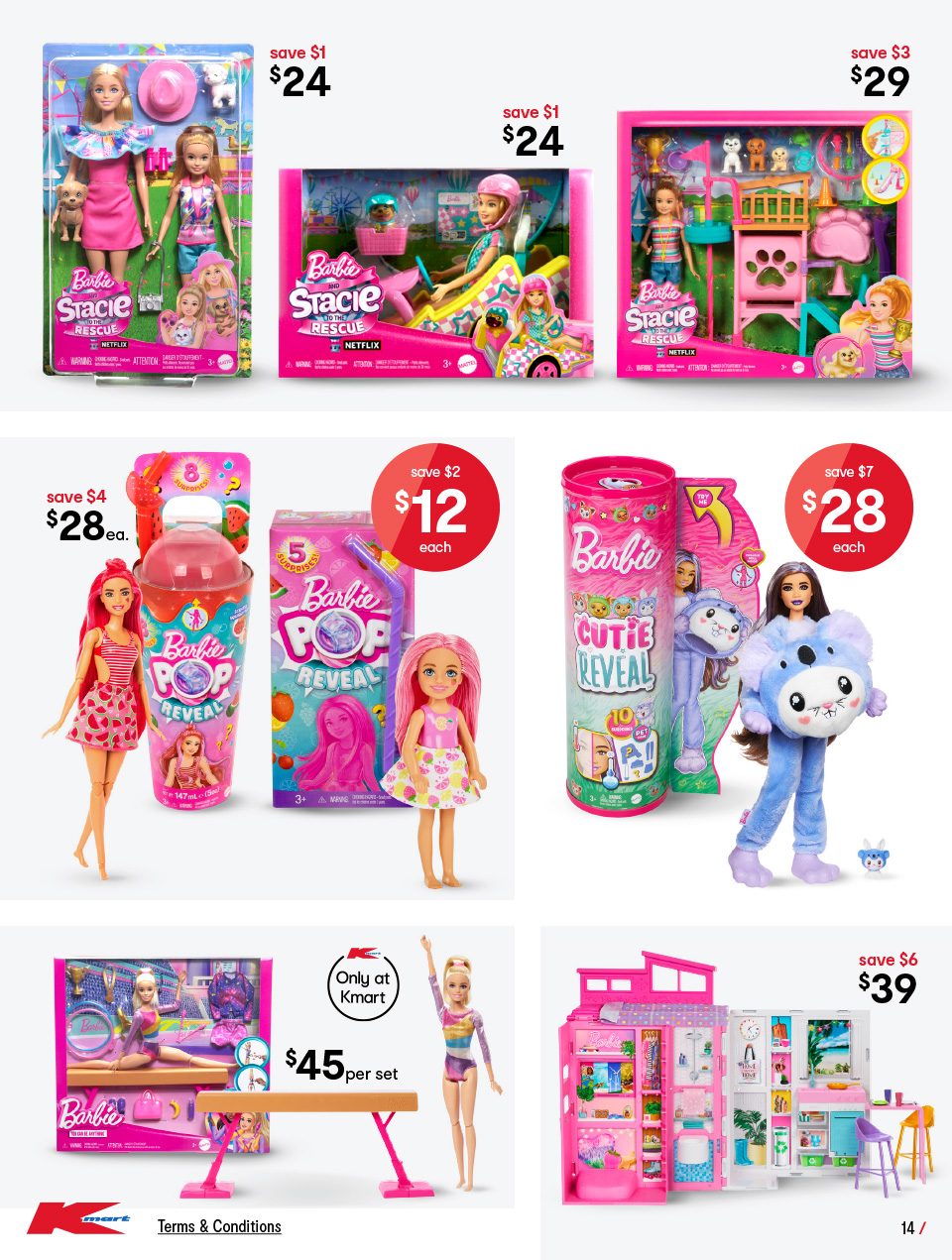 Kmart Barbie Dolls Mar - Apr 2024